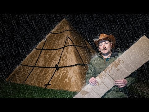DIY Cardboard Pyramid Camping - How BAD can it be?