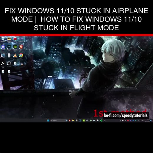 Speedy Tutorials on Instagram: "Fix Windows 11/10 Stuck in Airplane Mode | How To Fix Windows 11/10 Stuck in Flight Mode 💻 Donate, browse my shop, or if you need help get a custom tutorial → Link in my bio! https://linktr.ee/speedytutorials #computer #windows11 #windows11 #tech #windows10 #laptop #computertips #laptoptips #technology #pctipsandtricks #shorts #reelindia #reels #pctips #india"