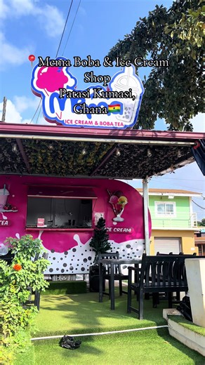 Mema Ice Cream & Boba Shop en Patasi Kumasi
