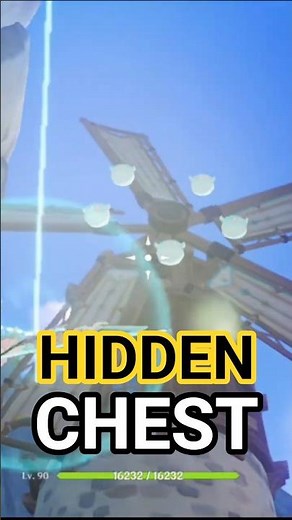 HIDDEN CHEST Windrest Peak From Anemo Slimes Near The Windmil #genshinimpact #genshinshorts #genshin