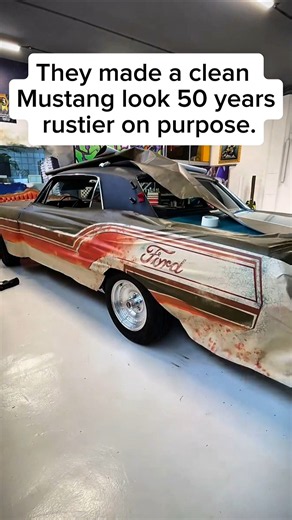 They Made a Clean Mustang Look 50 Years Rustier On Purpose