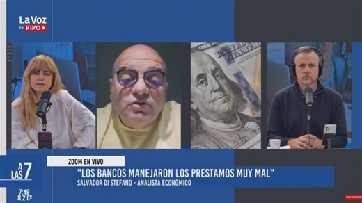 "UN PRÉSTAMO PERSONAL AL 140% NO ES UN ROBO, ES UNA ESTAFA A MANO ARMADA" 🎙️💸Durísimo @SalvaDiStefano en #LaVozEnVivo contra los bancos: analizó las tasas de los préstamos personales y la creciente morosidad en Argentina.🏦⚠️