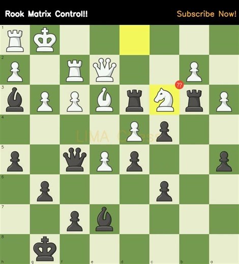 Rook Matrix Control!! #chesschallenge #tacticstime #rooksacrifice