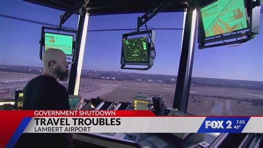 Government shutdown disrupts flights at Lambert airport