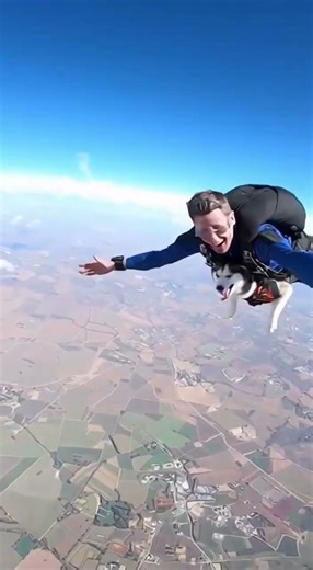 Skydiving with a Howling Dog!