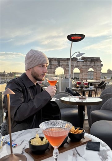 Achat végane et coucher de soleil au rooftop
