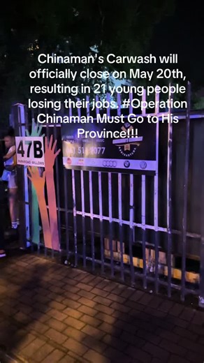 Chinaman's Carwash Closure: 21 Jobs at Risk