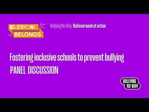 Everyone belongs: fostering inclusive schools to prevent bullying
