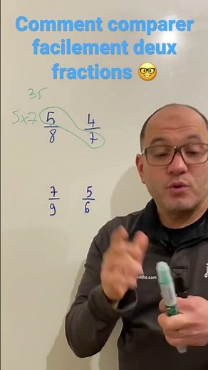 How to compare two fractions easily ☺️☺️🤓
