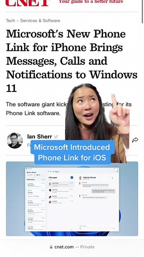 Microsoft Introduces Phone Link for iOS To Connect iPhones and Windows11 Computers