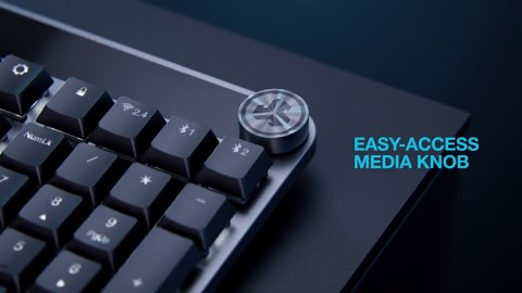 JLab Epic Mechanical Keyboard, Black, Full-Depth Illuminated Keys, USB-C/Bluetooth, Rechargeable, Windows/Mac/iOS