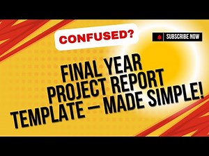 Final Year Project Report Format for Computer Science Students