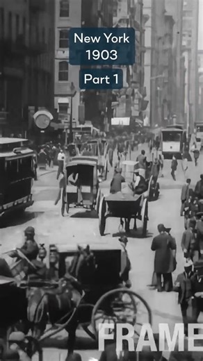 Rare Footage from New York City in 1903 #shorts #newyork #history | Exploring History Reels
