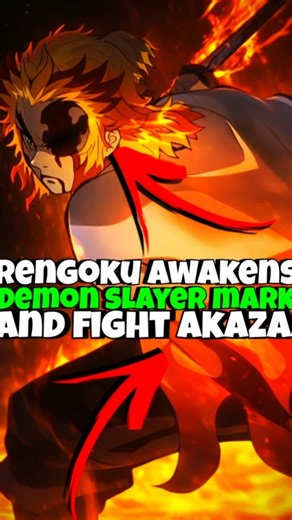 Did Rengoku Really Awaken His Demon Slayer Mark?🧐#anime #kimetsunoyaiba #demonslayer #rengoku #facts