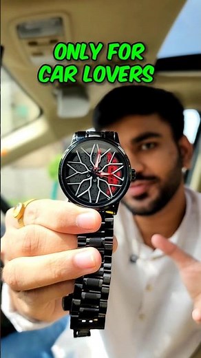 Rotating Wheel Watch For Car Lovers!