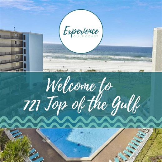 Sun, surf, and Top of the Gulf vibes 🌞🏖️ Your perfect Panama City Beach getaway starts here! This cozy studio condo sleeps 4, comes with free beach service, and gives you direct access to the sugar-white sands. Lounge by the upgraded pool, enjoy rooftop views, and make unforgettable family memories just steps from local dining, nightlife, and fun! 🌊 Book your stay now: 👉 721 Top of the Gulf 🌴 Explore more stays along the Gulf Coast: 👉 Experience Gulf Coast #E#ExperienceGulfCoastT#TopOfTheG