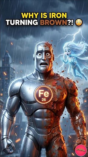 🌧️ WHY DOES IRON RUST? 😳 #chemistry #periodictable #youtubeshorts