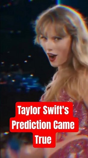 Did Taylor Swift Predict Her Own Tour?