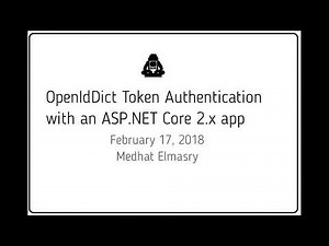 OpenIdDict Token Authentication with ASP.NET Core 2.x
