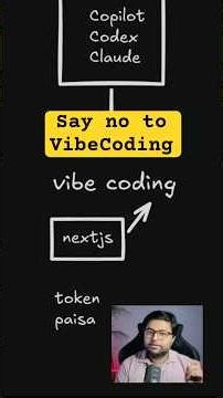 Say no to VibeCoding | Dont waste your money #coding #ai