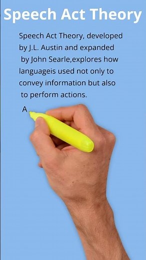 Speech Act Theory : J L Austin