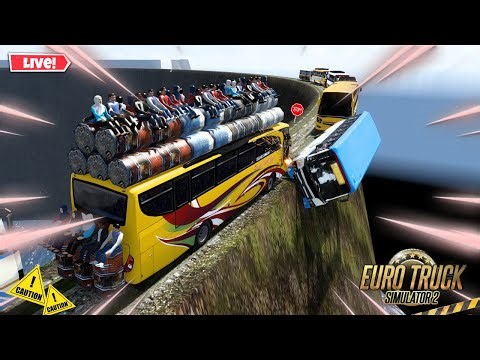 🔴 Travego Bus on Dea*h Road #shortsfeed #shortslive #shorts #ets2 #live