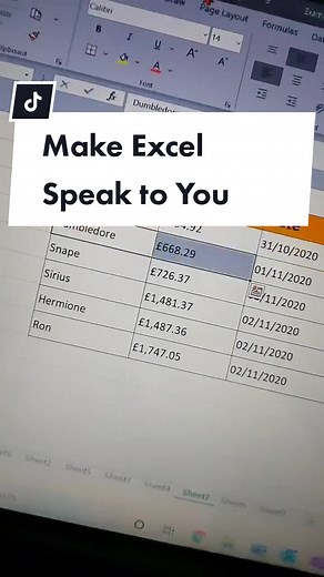 Talking Excel: #techtips #tips #hack #howto #learnontiktok #tiktok #fyp #technology #teacher #stepbystep #exceltips
