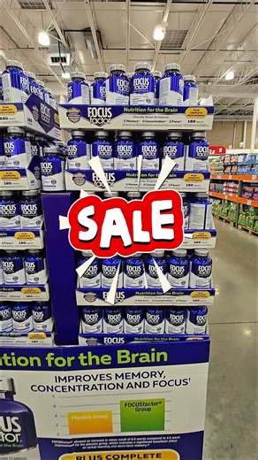 💥 NEW PROMO 💥 at @costco 🇺🇸 Focus Factor Nutrition for the Brain Complete Multivitamin 180 capsule bottles are $5 OFF! 📍Available in @Costco warehouses nationwide $5 OFF/ promo deal valid through 1/19/26 ✅Clinically Tested and Patented Formula 🧠Study found that Focus Factor improves memory concentration and focus!* 😍Doubles as a Multi-Vitamin 🛒Add this to your cart on your next Costco trip while it’s on sale!! #costco #costcofinds #focus #findyourfocus #brain *These statements have not b