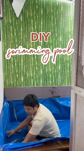 DIY swimming pool na perfect ngayong paparating na summer #diyprojects #diyideas #swimmingpool | Nanay Ella and Val