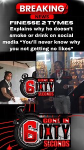 105K views · 138 reactions | Memphis rapper Finesse 2Tymes reveals why he doesn’t smoke or Drink on social media “You’ll newer know why you not getting no likes” ️⏰ #explore | Gone In 6ixty Seconds | Facebook
