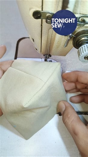 Easy and Efficient Way to Sew Boxed Corners #sewing #stitch #shorts