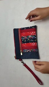 DIY Patchwork Wristlet Purse #fbreels #sewing #sewingproject #diyprojects #handmade #sew #patchwork #crafts #DIY #diycrafts | DIY Cheng