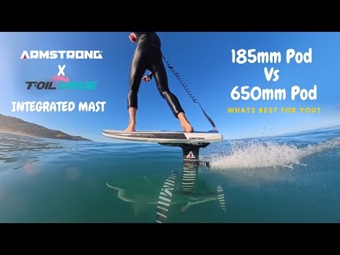 Armstrong X Foil Drive 185 & 650 Integrated Mast - Tested and Compared. (See description for more)