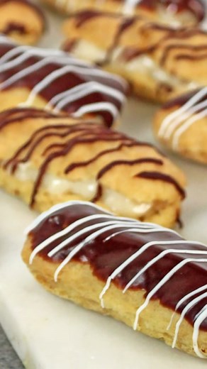 10K views · 345 reactions | Eclairs & Cream Puffs! No holiday is complete without them! #eclair #creampuff #vegan #baking #Classic | Gretchen's Vegan Bakery | Facebook