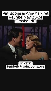 Hi friends! May 23 is shaping up to be a grand night for singing! I’m reuniting with my lovely 'State Fair' co-star, Ann-Margret, for a one-of-a-kind evening at The Relevant Center in Elkhorn, NE. Then on Saturday, May 24, we’ll join the 5th Annual Patriotic Parade through Omaha’s Old Market to honor the heroes who gave it all for our country. Hope to see you there! Click the link in the comments below for more info and to get your tickets! #PatBoone #AnnMargret #OmahaEvents #PatrioticParade #Re