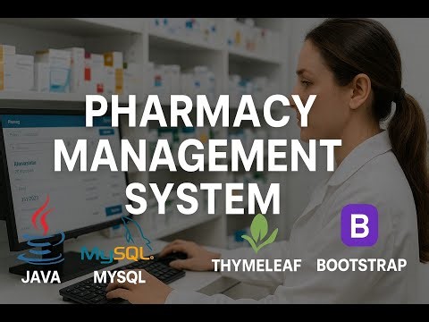 Pharmacy Management System Tutorial: Java, Spring Boot, MySQL, and SMTP Integration || Java Projects