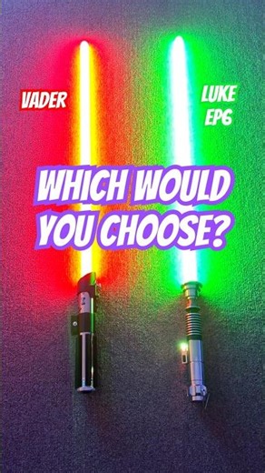Darth Vader vs Luke Skywalker. Who would you choose? #lightsabers #starwarsshorts @nsabers