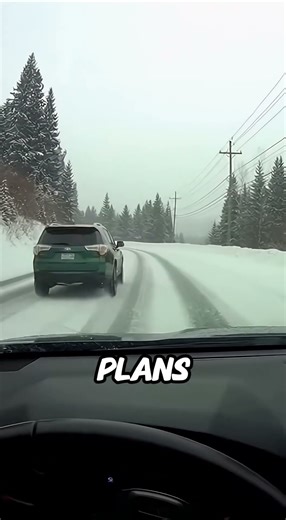 Car Slides Out of Control on Ice #shorts