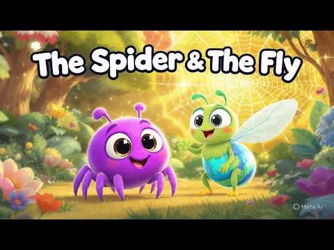 The Spider and the Fly 🕷️🪰 | Animated Moral Story for Kids