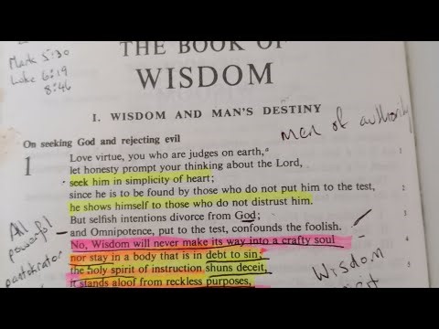 Book of Wisdom Chapter 1 & 2