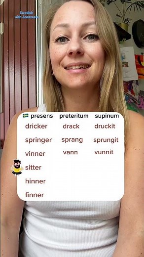 Svenska verb #learnswedish #swedish #swedishforbeginners #sfi #svenskaspråket #studyswedish #svenska