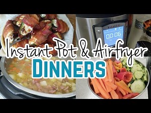 What's for Dinner? // Instant Pot & Airfryer Meal Ideas // Pot Roast, Potato Soup & Jalapeno Poppers