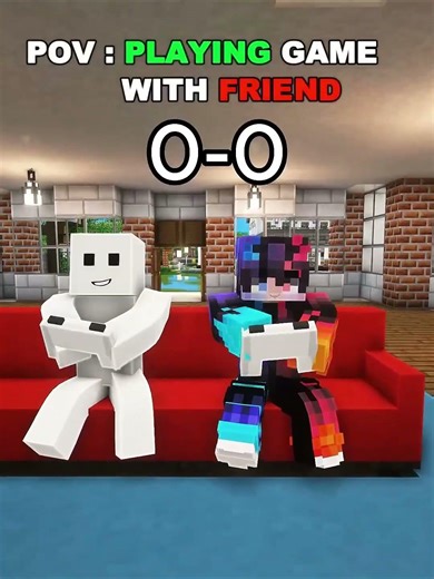 Girlfriend vs friend Minecraft #shorts