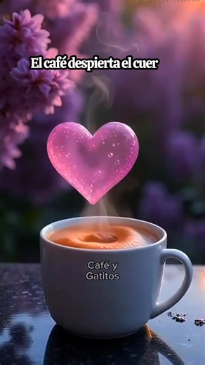♥️ Antes de que el mundo te exija, regálate este instante. Siente el calor del café entre tus manos. Agradece por tu cuerpo, por tu mente. Hoy, tú eres tu primer abrazo. ☕ | Café y Gatitos