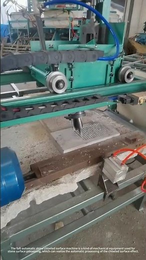 Full-automatic stone chiseled surface machine