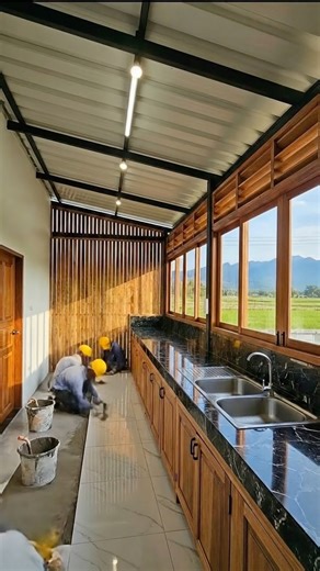 This kitchen build is absolutely wild #transformation #diy #renovation