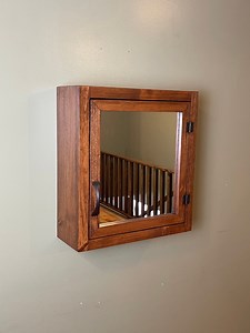 Wall Hanging Medicine Cabinet With Mirror, Bathroom Vanity Cabinet - Etsy