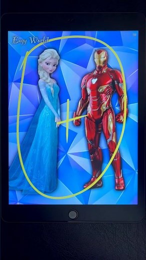 Frozen Elsa transformed into Iron Man #princess #transformation