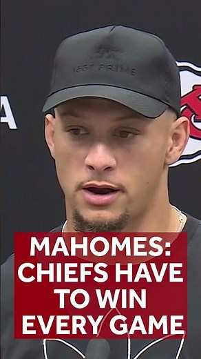 Patrick Mahomes after loss to Cowboys: "We have to win every game now"