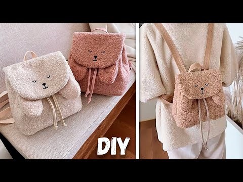 DIY Cute Bear Backpack Korean Design🥰🧸 Beginner Friendly Tutorial | ASMR